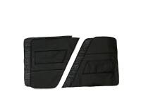 Обивка дверей УАЗ 469 (в/кожа, поролон, ватин) чёрная, 4 предмета